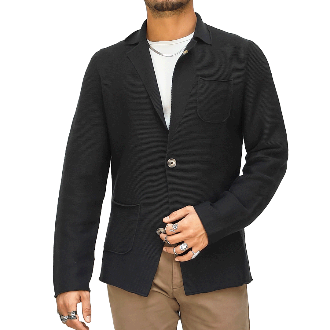 Giacca Uomo a Cardigan 2 Bottoni RDV