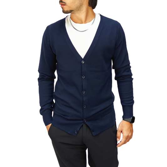 Cardigan Uomo Blu