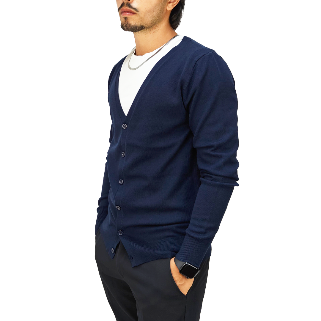 Cardigan Uomo Blu