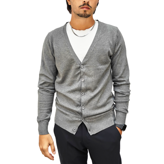 Cardigan Uomo Grigio