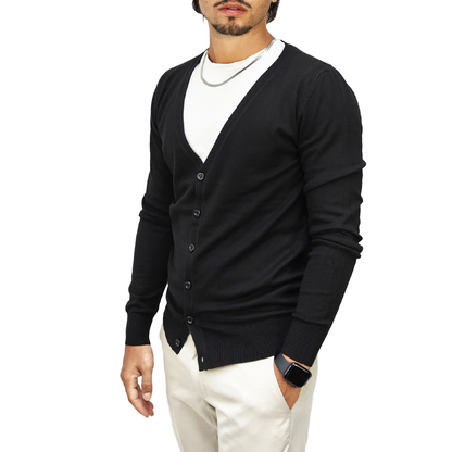 Cardigan Uomo Nero