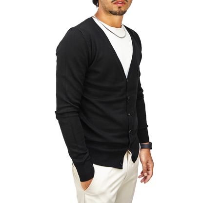 Cardigan Uomo Nero