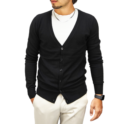 Cardigan Uomo Nero