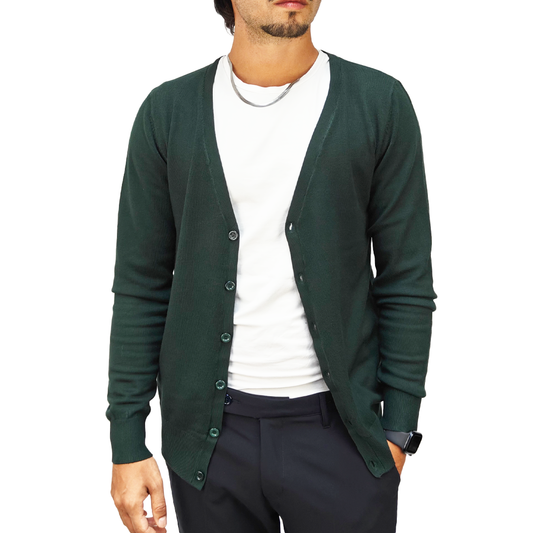 Cardigan Uomo Verde