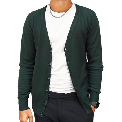 Cardigan Uomo Verde