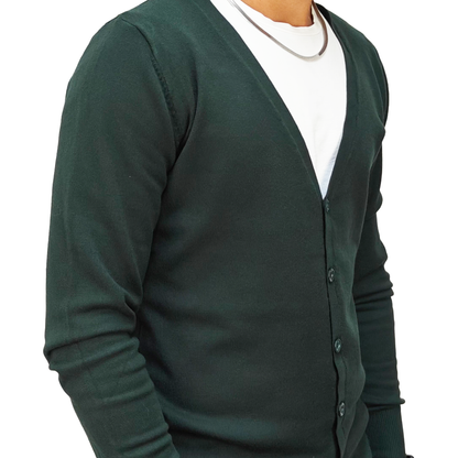 Cardigan Uomo Verde