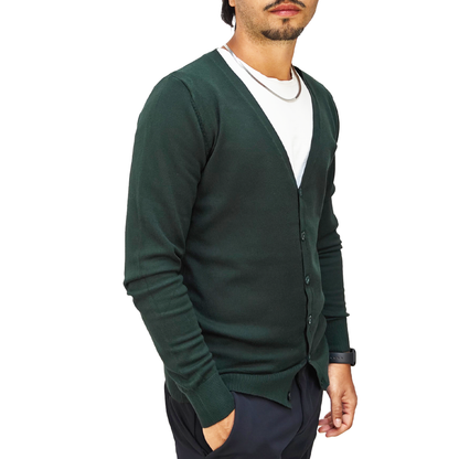 Cardigan Uomo Verde