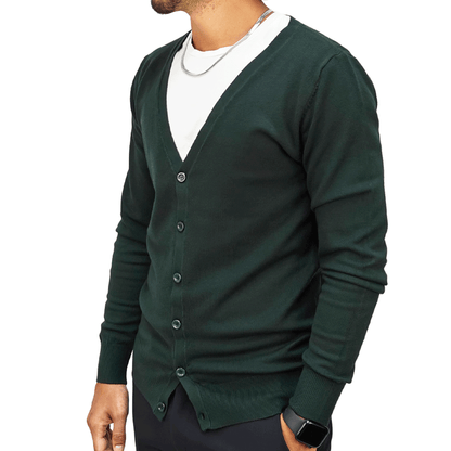 Cardigan Uomo Verde