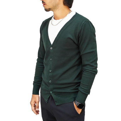 Cardigan Uomo Verde