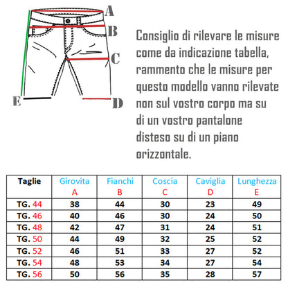 Bermuda Cargo Uomo Corda