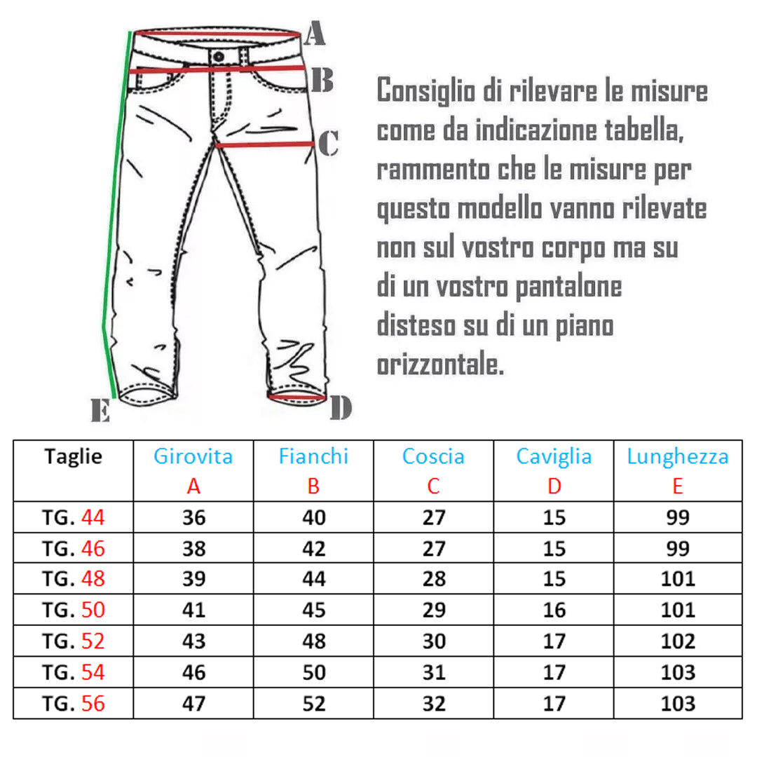 Jeans Uomo Slim Fit Denim Chiaro - RDV ABBIGLIAMENTO