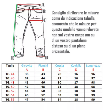 Pantalone Uomo Cotone Primaverile - RDV Nero