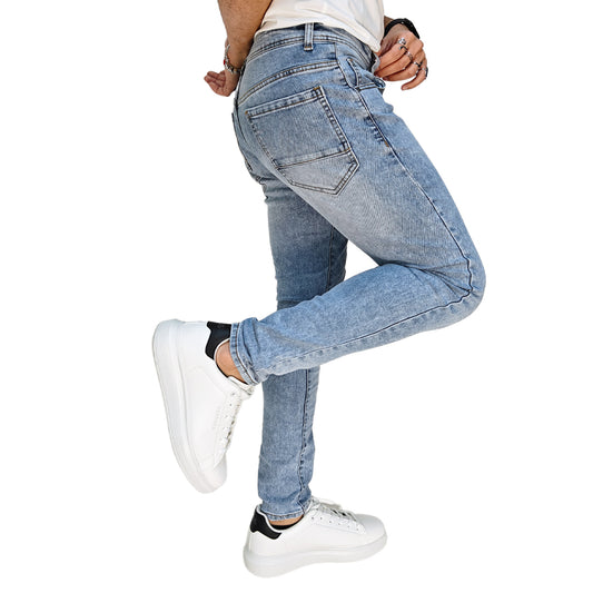 Jeans Uomo Slim Fit Chiaro RDV ABBIGLIAMENTO