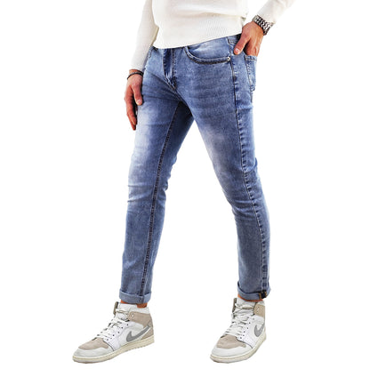 Jeans uomo 5 tasche slim fit Chiaro SA2343