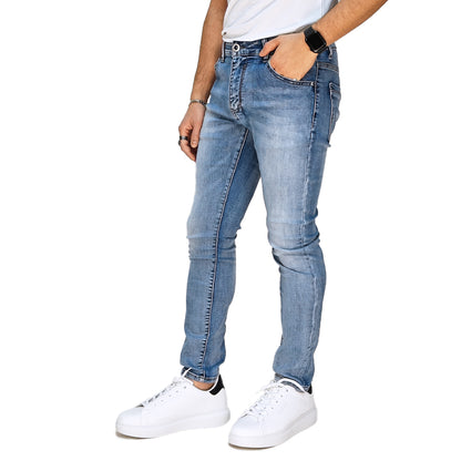 Jeans Uomo Slim Fit Denim Chiaro - RDV ABBIGLIAMENTO