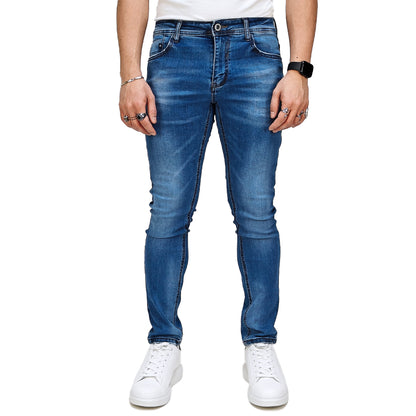 Jeans Uomo Slim Fit - Denim Leggero Primaverile