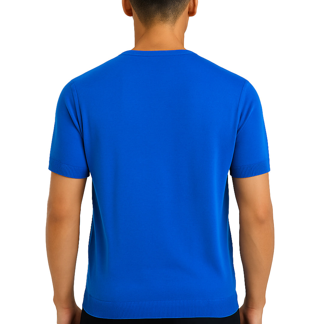 Maglia maniche corte in cotone elasticizzato