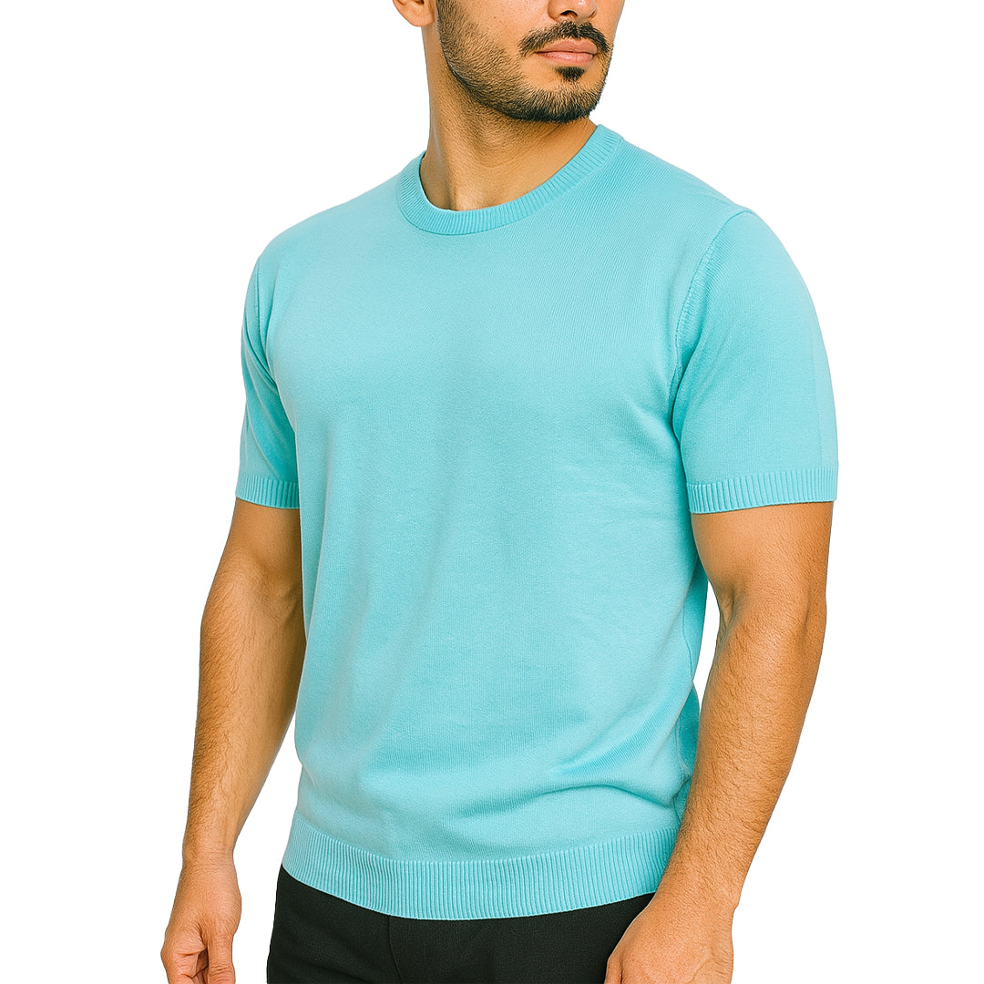 Maglia maniche corte in cotone elasticizzato