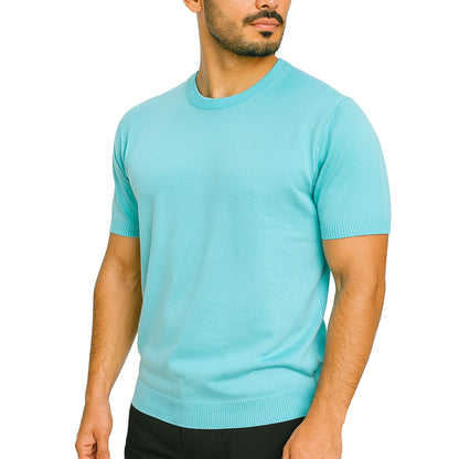 Maglia maniche corte in cotone elasticizzato