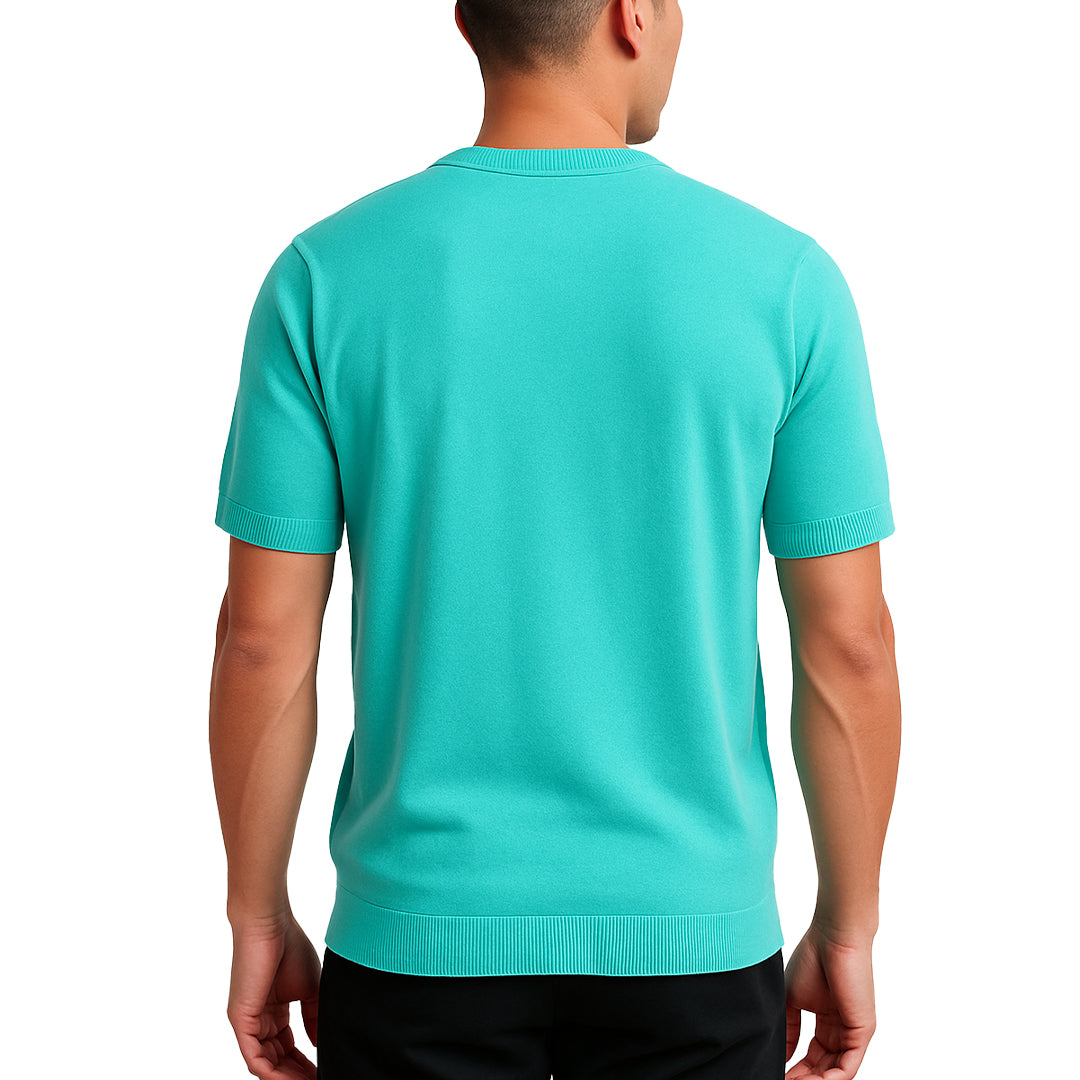 Maglia maniche corte in cotone elasticizzato