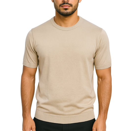 Maglia maniche corte in cotone elasticizzato