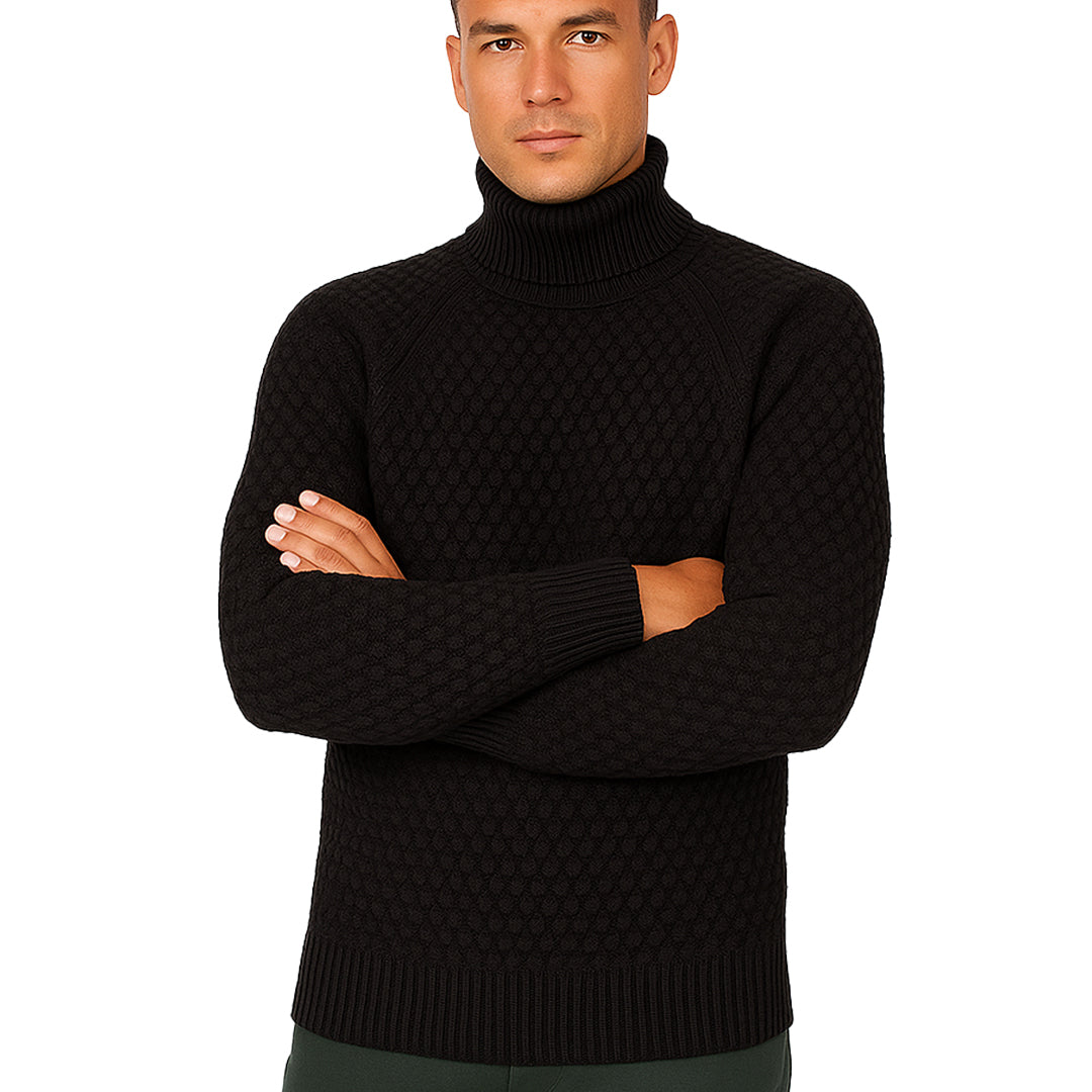 Maglione Uomo Invernale RDV – Collo Alto in Ciniglia