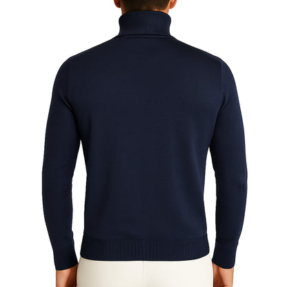 Maglioncino Dolcevita RDV Uomo – Slim Fit Elasticizzato, Morbido al Tatto
