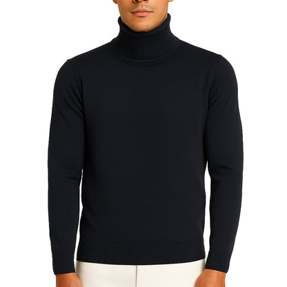Maglioncino Dolcevita RDV Uomo – Slim Fit Elasticizzato, Morbido al Tatto