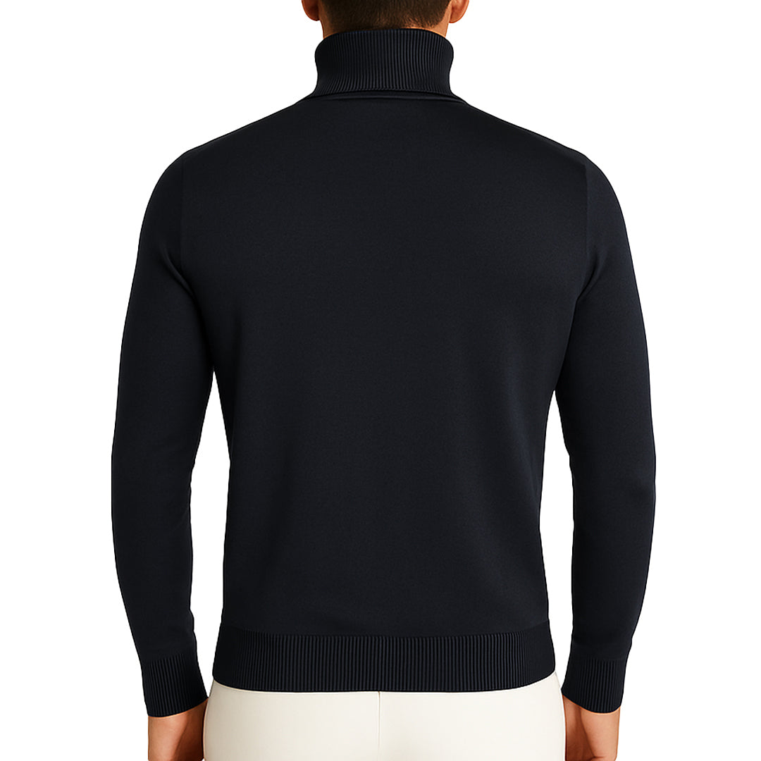 Maglioncino Dolcevita RDV Uomo – Slim Fit Elasticizzato, Morbido al Tatto