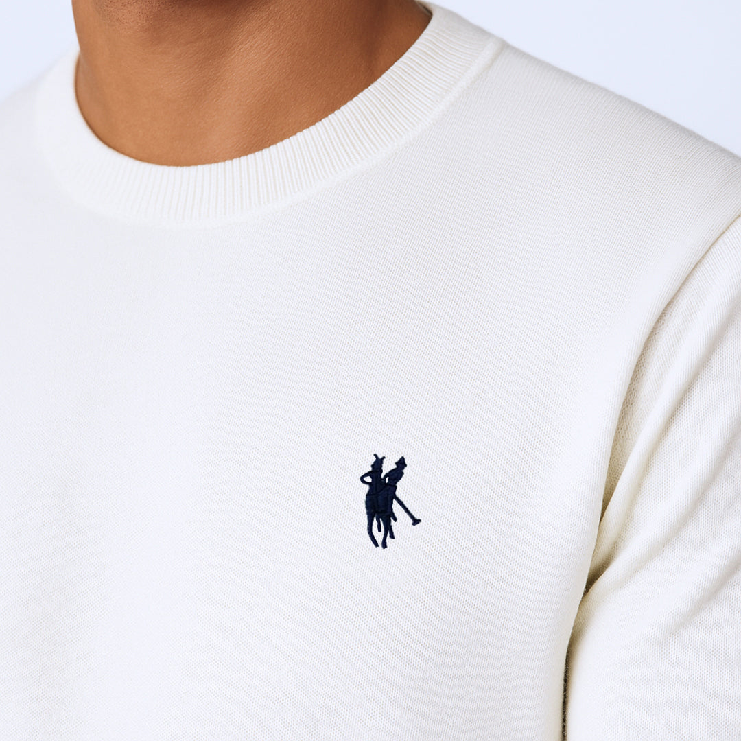 Maglioncino Uomo 100% Cotone – Slim Fit, Morbido e Versatile Blu