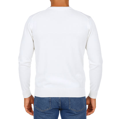 Maglioncino Uomo 100% Cotone – Slim Fit, Morbido e Versatile Blu