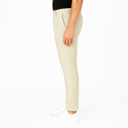 Pantalone Uomo Slim Fit in Cotone con Effetto Lino – RDV