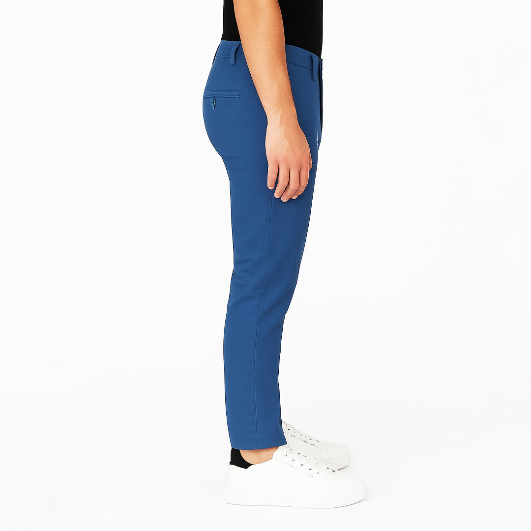 Pantalone Uomo Slim Fit in Cotone con Effetto Lino – RDV
