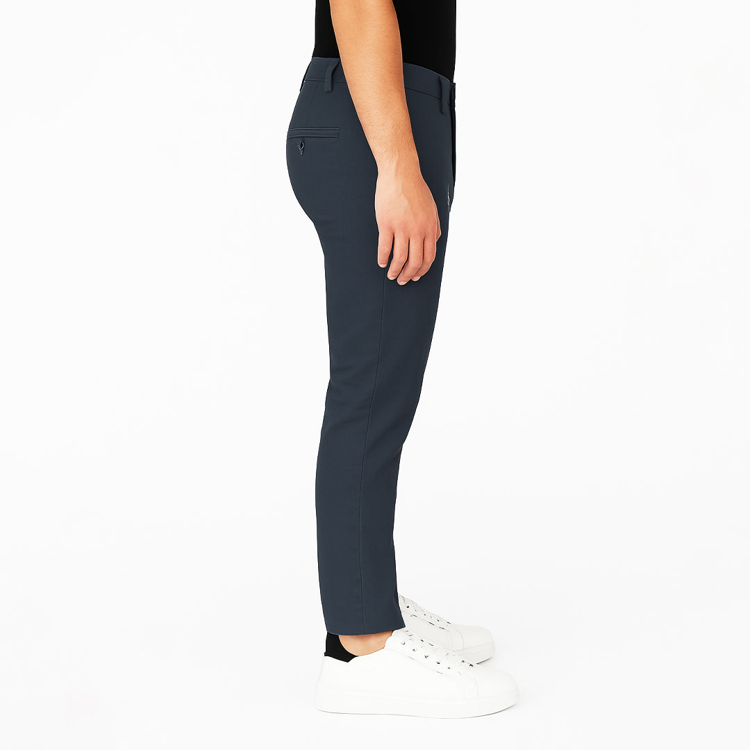 Pantalone Uomo Slim Fit in Cotone con Effetto Lino – RDV