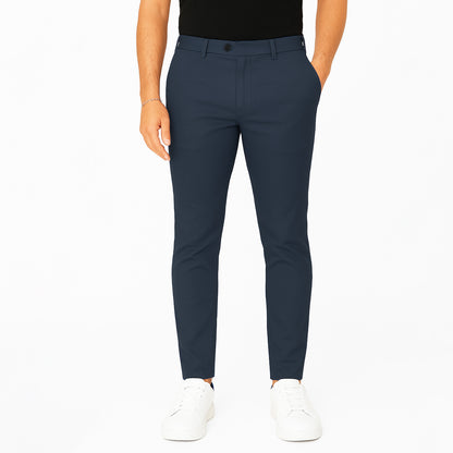 Pantalone Uomo Slim Fit in Cotone con Effetto Lino – RDV