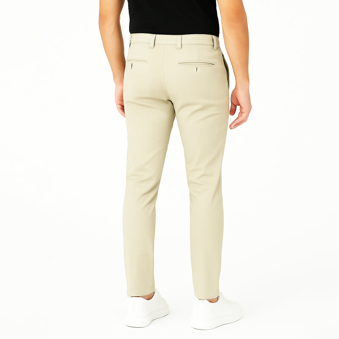 Pantalone Uomo Slim Fit in Cotone con Effetto Lino – RDV