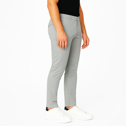 Pantalone Uomo Slim Fit in Cotone con Effetto Lino – RDV