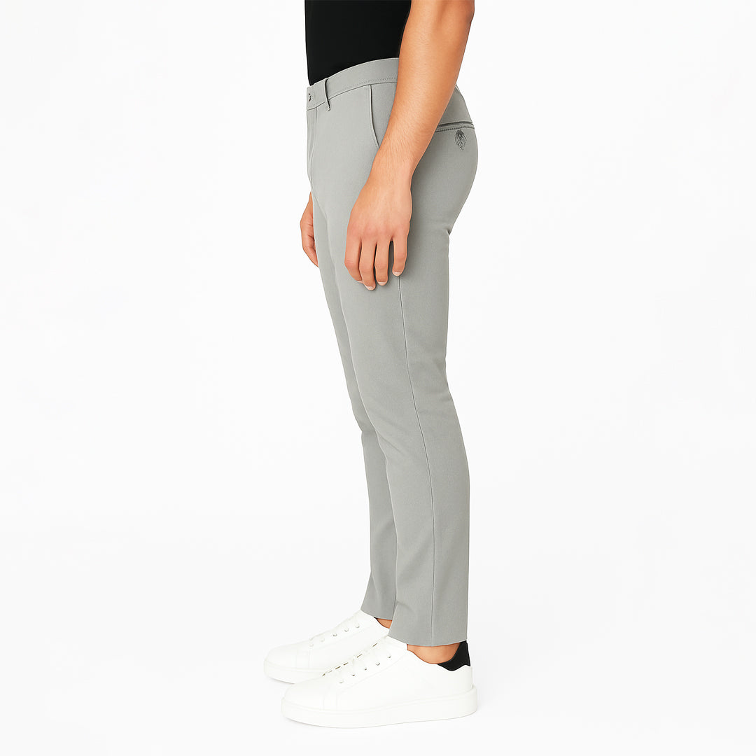 Pantalone Uomo Slim Fit in Cotone con Effetto Lino – RDV