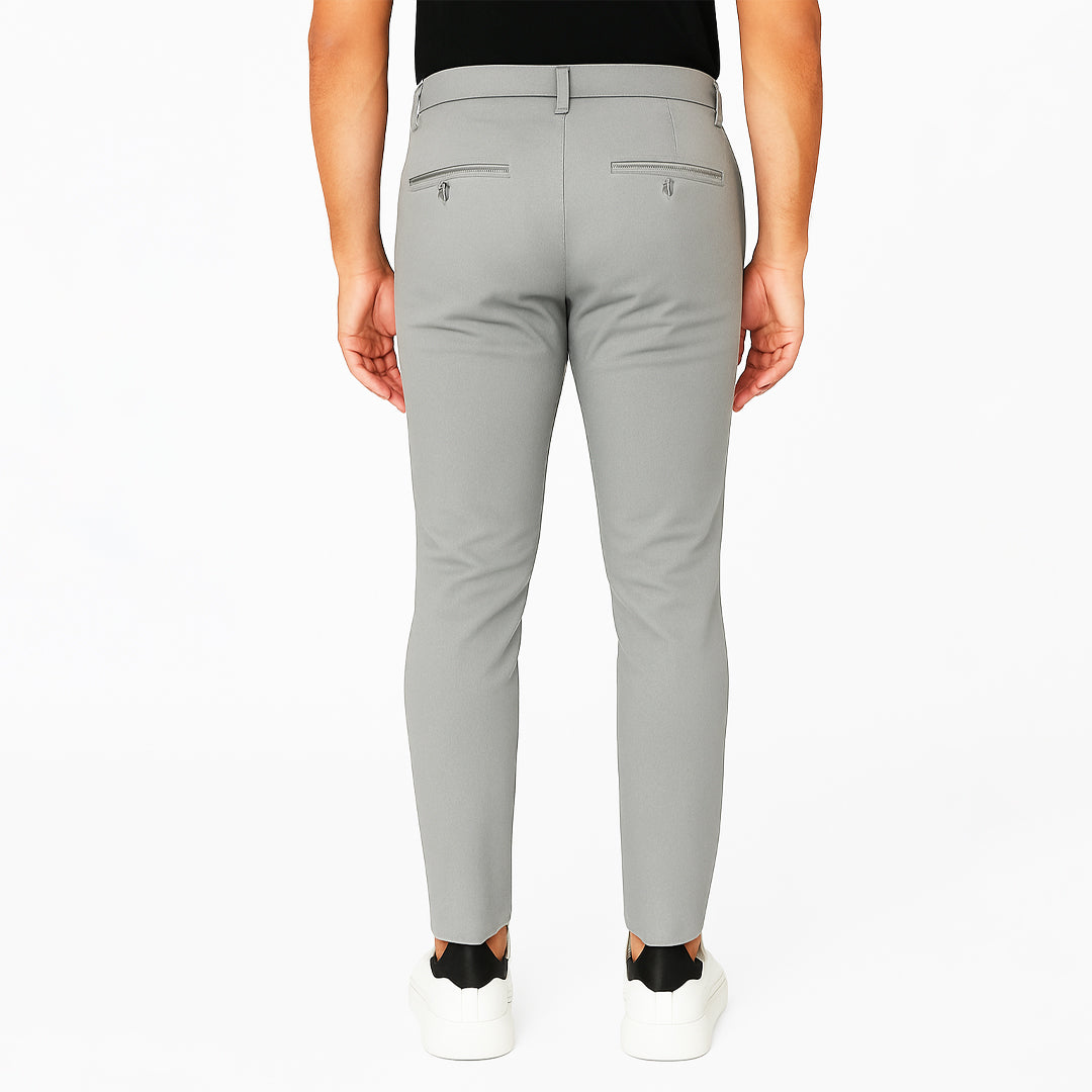 Pantalone Uomo Slim Fit in Cotone con Effetto Lino – RDV