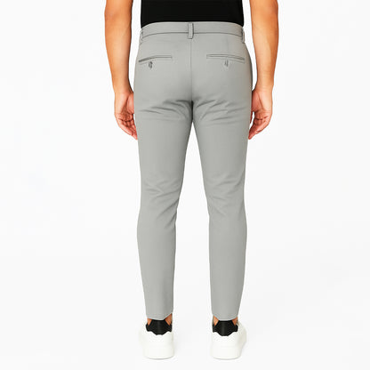 Pantalone Uomo Slim Fit in Cotone con Effetto Lino – RDV