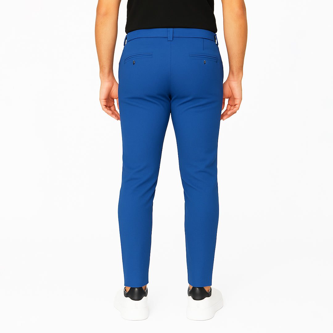 Pantalone Uomo Slim Fit in Cotone con Effetto Lino – RDV