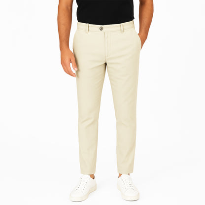 Pantalone Uomo Slim Fit in Cotone con Effetto Lino – RDV