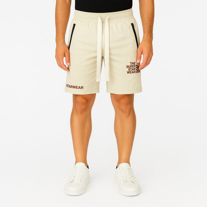 Pantaloncini Sportivi Uomo Cotone con Elastico in Vita