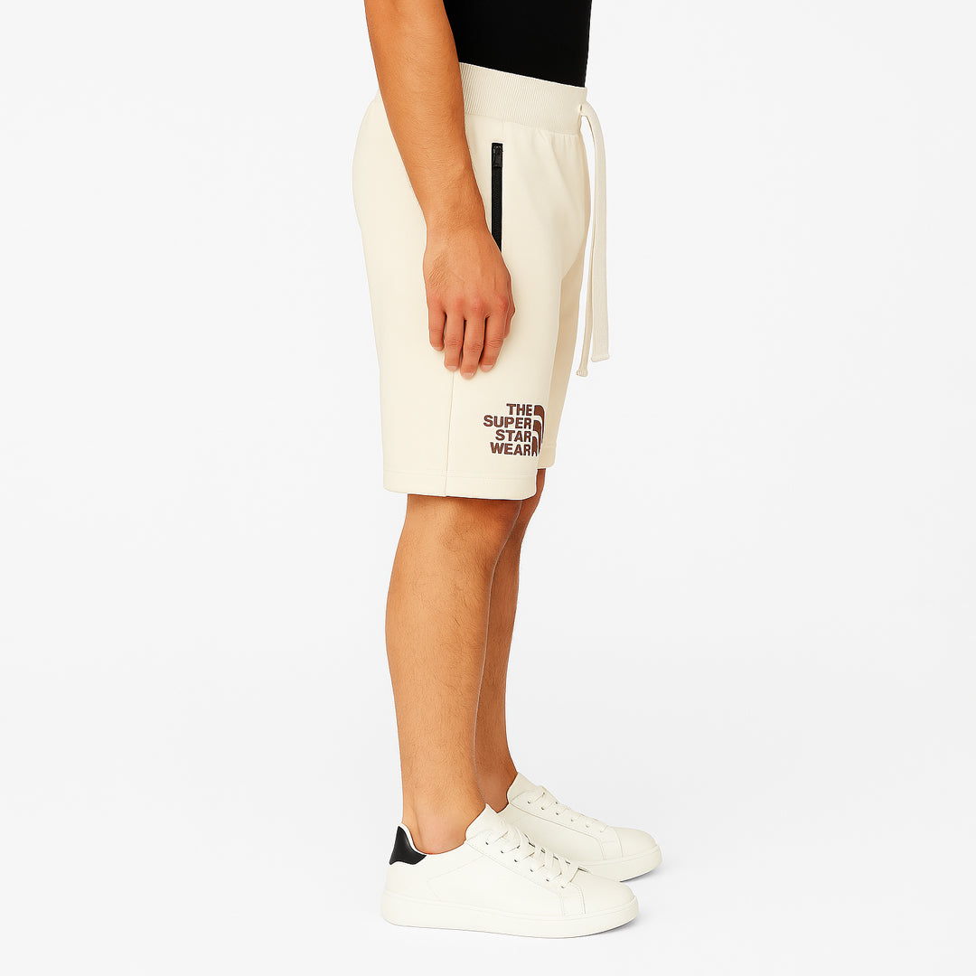 Pantaloncini Sportivi Uomo Cotone con Elastico in Vita