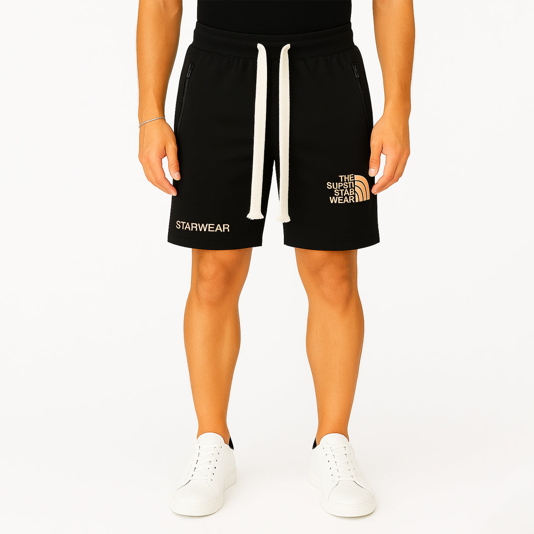 Pantaloncini Sportivi Uomo Cotone con Elastico in Vita