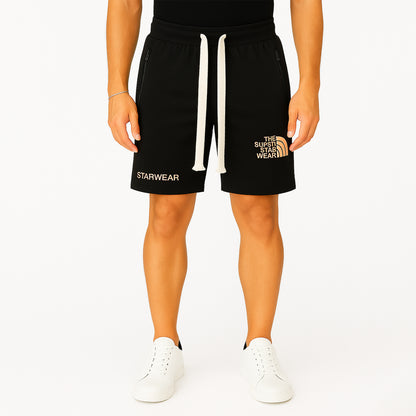 Pantaloncini Sportivi Uomo Cotone con Elastico in Vita