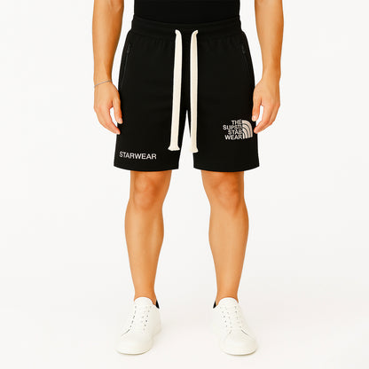 Pantaloncini Sportivi Uomo Cotone con Elastico in Vita