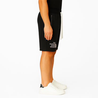 Pantaloncini Sportivi Uomo Cotone con Elastico in Vita