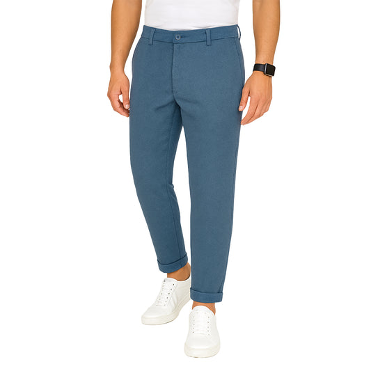 Pantalone Uomo Cotone Primaverile - Micro Fantasia