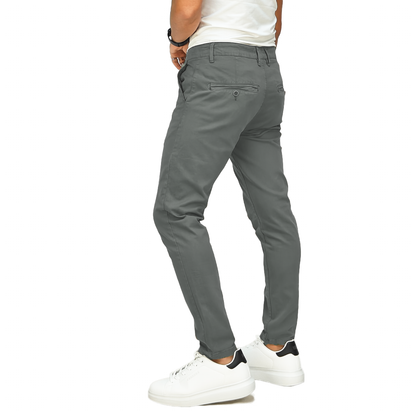 Pantaloni Chino Uomo RDV - Vestibilità Capri Grigio